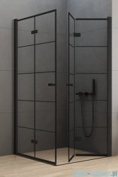 New Trendy New Soleo Black 90x90x195 cm kabina kwadratowa przejrzyste D-0289A/D-0290A