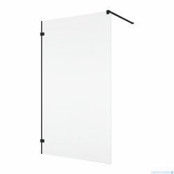 Ronal ANNEA ANTW1 Black Line Ścianka wolnostojąca Walk-in 120x200 cm z uchwytem kątowym czarny mat ANTW112000607