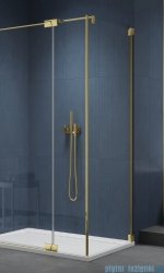 SanSwiss Cadura Gold Line ścianka boczna 120x200cm profile złote CAT31201207