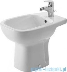 Duravit D-Code bidet stojący z przelewem z otworem na baterię 350x540 mm 223810 00 002