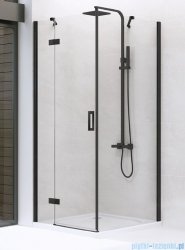 New Trendy New Renoma Black kabina prostokątna 120x80x195cm przejrzyste lewa D-0207A/D-0110B