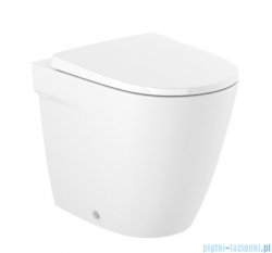 Roca Ona miska WC stojąca przyścienna Rimless biała Superglaze A347687S00