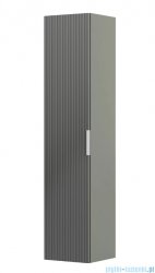 Oristo Etna szafka boczna wysoka Ryflowana 35x160x32cm Oliwkowy Mat OR52-SB1D-35-17R