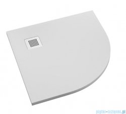 Schedpol Kalait White Stone brodzik półokrągły + syfon 80x80cm 3.3104/B/ST-M2
