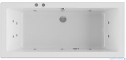 Riho Lugo 160x70cm wanna prostokątna z hydromasażem Pneumatic lewa + nogi + syfon BT07-PNE-L