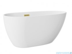 The North Bath Loki wanna wolnostojąca 130X70cm z korkiem i przelewem ZŁOTYM 6402-1301OEMGL