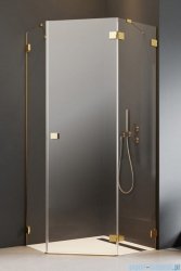 Radaway Essenza Pro Gold Ptj kabina pięciokątna 100x80 prawa złoty połysk/szkło przejrzyste 10100000-09-01R/10100800-01-01