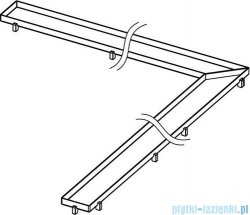Tece Ruszt kątowy Plate ze stali nierdzewnej Tecedrainline do wypełnienia płytkami 100x100 cm połysk 6.110.70