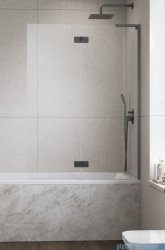Radaway Essenza 8 SL Brushed GunMetal PND II parawan nawannowy 130cm prawy szczotkowany grafit/przejrzyste 10500130-92-01R