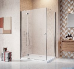 Radaway Torrenta Kdj Kabina prysznicowa 90x80 lewa szkło grafitowe + brodzik Doros D + syfon 32249-01-05NL