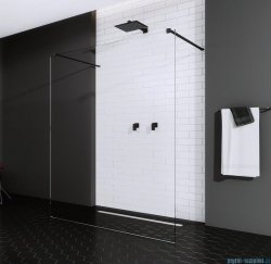 Radaway Modo New Black I kabina Walk-in 130x200 czarny mat/szkło przejrzyste 388134-54-01