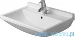 Duravit Starck 3 umywalka z przelewem 55 x 43 cm z przelewem z jednym otworem na baterię 030055 00 00