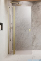 Radaway Nes KDD II Brushed Gold kabina walk in 90cm lewa szczotkowane złoto 10031090-99-01L