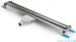 New Trendy Visio Slim odpływ liniowy z rusztem polerowanym w kolorze chromu 100x3,2 cm OL-0070