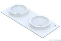 Vayer Bumerang 120x50cm Umywalka podwójna nablatowa