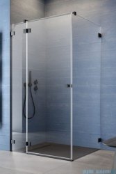 Radaway Essenza Pro Black Kdj kabina 80x110cm lewa czarny mat/szkło przejrzyste 10097080-54-01L/10098110-01-01