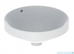 Geberit VariForm Umywalka okrągła wpuszczana w blat 40cm szkliwiony spód KeraTect 500.701.00.2