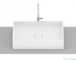 Roca Terra umywalka nablatowa 51x36 cm prostokątna Fineceramic biała powłoka SUPERGLAZE A32787ZS00