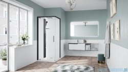 Novellini Glax 1 2.0 kabina standard 80x80 lewa czarna G21GF89STFL-1HH