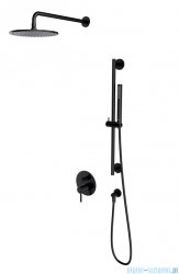 Omnires Y System prysznicowy podtynkowy, 2-wyjściowy czarny półmat SYSY47BL