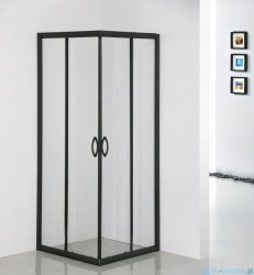 Sea Horse Stylio Black kabina natryskowa kwadratowa 80x80x190 cm przejrzysta BK501QTK+