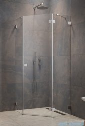 Radaway Essenza Ptj Brushed Nickel kabina pięciokątna 80x80cm prawa szczotkowany nikiel 1385010-91-01R/1385049-01-01