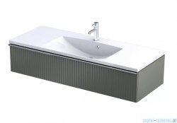 Oristo Etna Konsola podumywalkowa wisząca Ryflowana 120x45x25 oliwkowy mat OR52-SD1S-120-17R