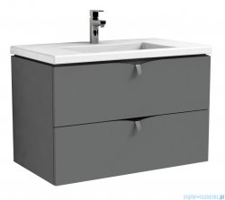 Oristo Siena szafka podumywalkowa wisząca 80x50x45cm szary mat OR45-SD2S-80-12