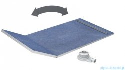 Schedpol brodzik posadzkowy podpłytkowy ruszt Slim Lux Plate 130+50x90x5cm 10.113/OLPL