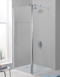 Sanplast kabina typu Walk In z elementem ruchomym 80x198 cm biały/przejrzyste  PR2/PRIII-80 600-073-0970-01-401