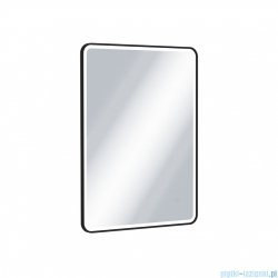 Excellent Corido lustro wiszące LED prostokątne 80x60 cm mata grzewcza czarny mat DOEX.CO080.060.BL