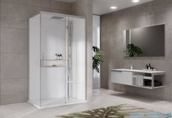 Novellini Glax 2 2.0 kabina z hydromasażem hydro plus 120x90 prawa srebrna G222P290DM1L-1BB