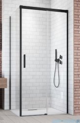 Radaway Idea Black Kdj ścianka boczna 90cm lewa czarny mat/szkło przejrzyste 387050-54-01L