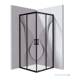 Deante Funkia Evo kabina prysznicowa kwadratowa 80x80cm Nero z wzorem KYC_NB88P
