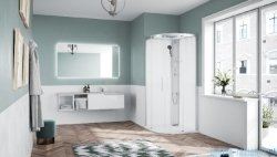 Novellini Glax 1 2.0 kabina standard 100x100 srebrna  G21R100TFL-1BB