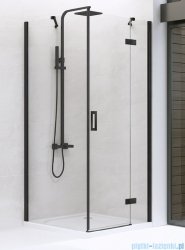 New Trendy New Renoma Black kabina kwadratowa 100x100x195cm przejrzyste prawa D-0206A/D-0112B