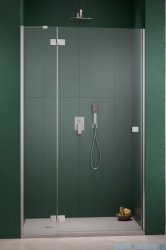 Radaway Essenza 8 Brushed Nickel Dwj drzwi wnękowe 110cm lewe szczotkowany nikiel/szkło przejrzyste 10480712-01-01L/10460337-91-01L