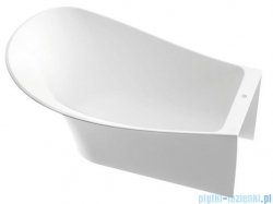 Marmorin Misa wanna przyścienna z przelewem lewa 155x92 cm biała 634155720210