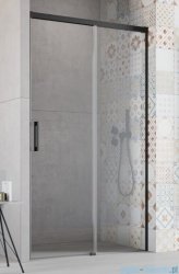 Radaway Idea Black Dwj drzwi wnękowe 130cm prawe czarny mat/szkło przejrzyste 387017-54-01R