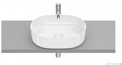 Roca FINECERAMIC umywalka nablatowa cienkościenna Round 50x37 biała A327520000