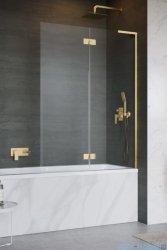 Radaway Essenza 8 SL Gold PND II parawan nawannowy 130cm prawy złoty połysk/przejrzyste 10500130-09-01R