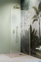 Radaway Modo F SL Brushed Gold II kabina Walk-in 115x201,6cm prawa Szczotkowane Złoto szkło przejrzyste 10419115-99-01R