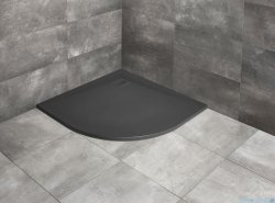 Radaway Kyntos A brodzik półokrągły 100x100cm antracyt HKA100100-64
