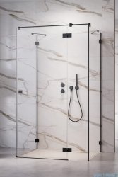 Radaway Essenza Pro Black Kdj+S kabina 80x80x80cm prawa czarny mat/szkło przejrzyste 10097380-54-01R/10098080-01-01/10098080-01-01