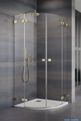 Radaway Essenza Pro Brushed Gold Pdd kabina 80x90cm szczotkowane złoto 10095080-99-01L/10095090-99-01R