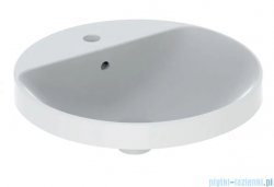 Geberit VariForm Umywalka okrągła z półką z otworem na baterię 48cm 500.704.01.2