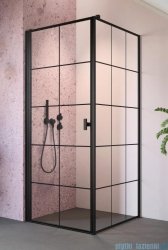 Radaway Nes 8 Black Kdj I Factory kabina 90x70cm lewa czarny mat/szkło przejrzyste 10072090-54-55L/10089070-54-55