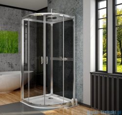 Radaway Premium Plus A+2S kabina czterościenna półokrągła 80x80 szkło fabric 30413-01-06N/33443-01-06N