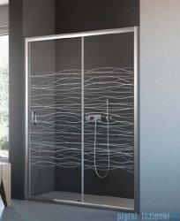 Grawer na szkle dla kabin Radaway wzór 01 waves 