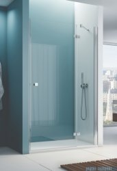 Ronal ANNEA AN13 Drzwi jednoczęściowe ze ścianką stałą w linii 100x200cm prawe srebrny połysk AN13D10005007